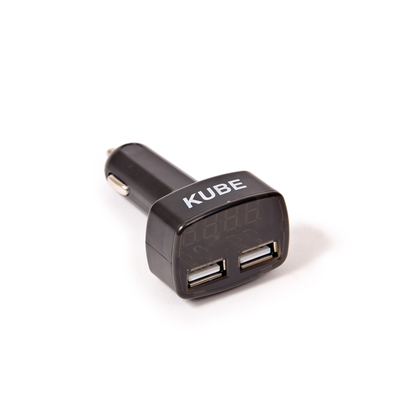 KBVOLUSBAZU ACCESORIO PARA CELULAR VOLTIMETRO DIGITIAL + PUERTOS 2 USB INPUT:DC 9V-30V, 2USB OUTPUT: 5V 3100MA AZUL